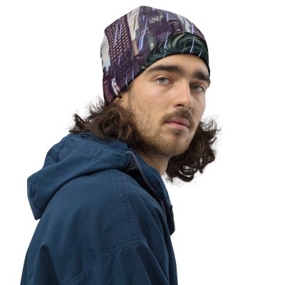 Rain Man Album Art  All-Over Print Beanie - Image 4