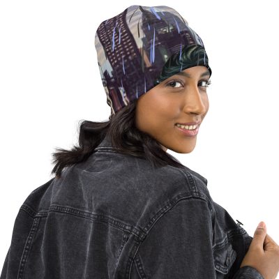 Rain Man Album Art  All-Over Print Beanie - Image 7