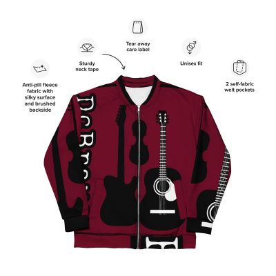 DcBrau Logo Unisex Bomber Jacket - Image 4