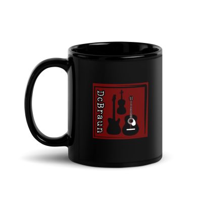DcBraun Logo Black Glossy Mug - Image 3