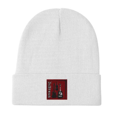 Knit Beanie with embroidered Logo Black - Image 5
