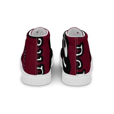 DbBrain Logo Canvas Shoes Men’s high top canvas shoes - Image 5