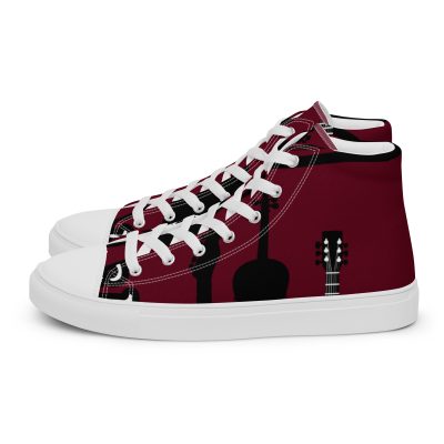 DbBrain Logo Canvas Shoes Men’s high top canvas shoes - Image 10