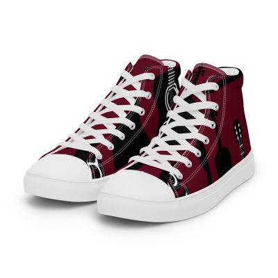 DbBrain Logo Canvas Shoes Men’s high top canvas shoes - Image 9