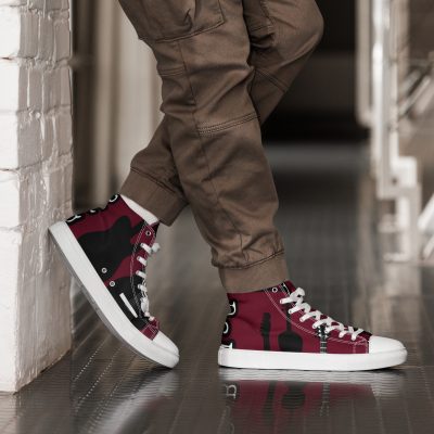 DbBrain Logo Canvas Shoes Men’s high top canvas shoes