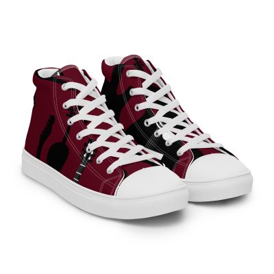DbBrain Logo Canvas Shoes Men’s high top canvas shoes - Image 8