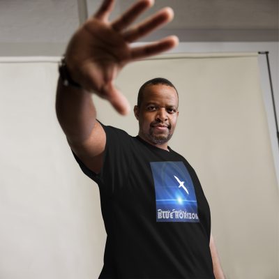Dennis Smalleys Blue Horizon T-Shirt Unisex classic tee - Image 4